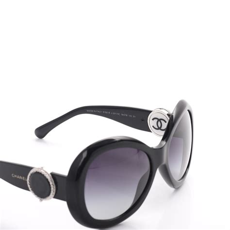 chanel collection bouton sunglasses|CHANEL Collection Bouton Sunglasses 5193 Black.